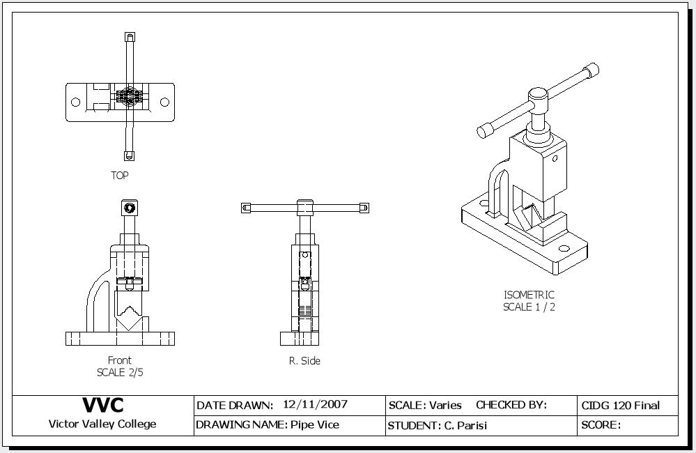 cad technical drawing